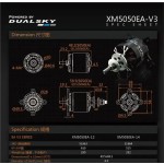 Original Dualsky XM5050EA V3 610KV Bürstenloser Ausleger motor Für 70E Starr flügel RC Flugzeug Fpv